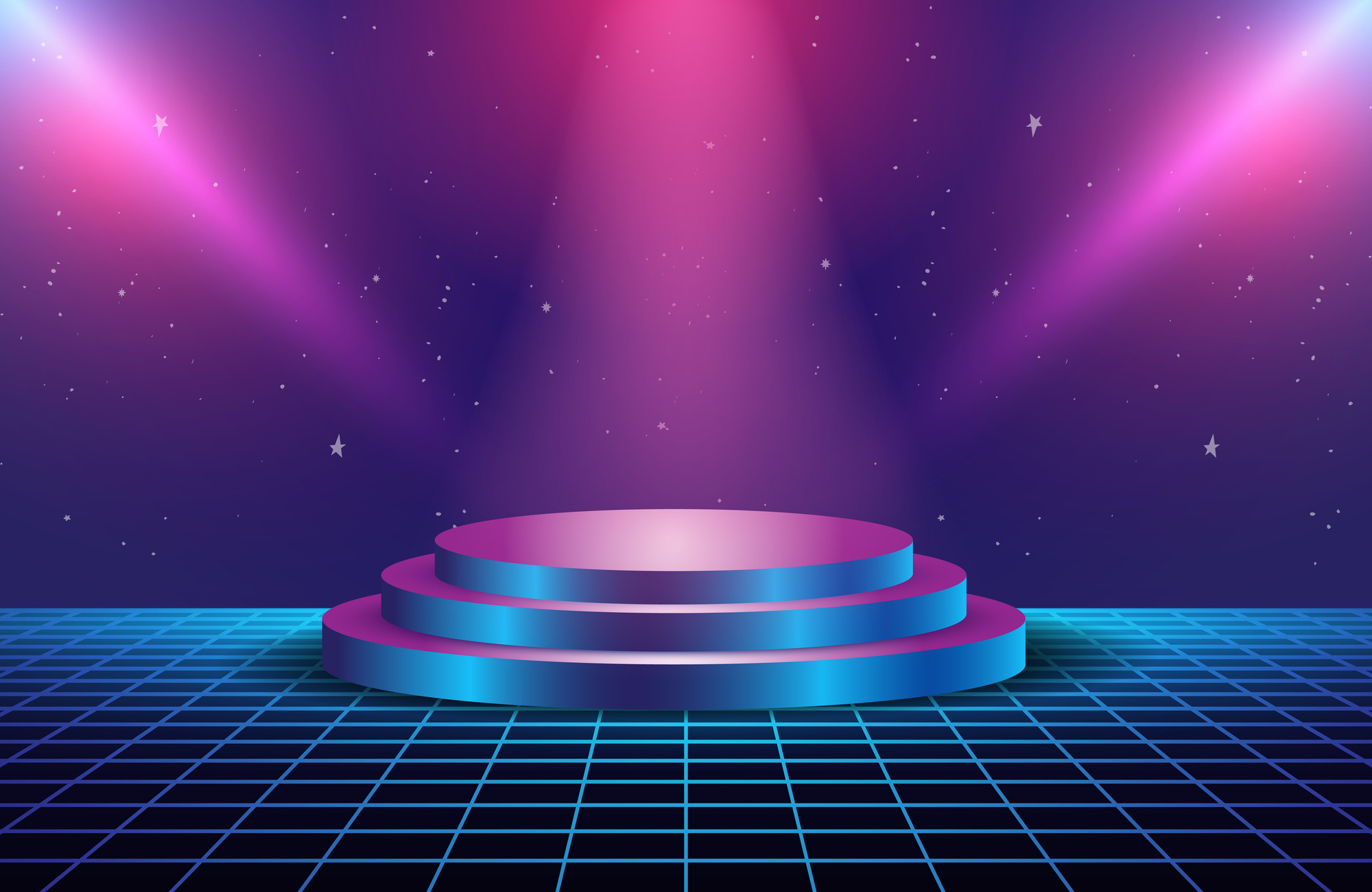 80s Retro Sci-Fi Background